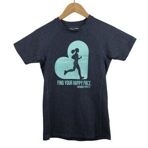 Mermaid ATHLETE Find Your Happy Pace Run Marathon Tee S Women's